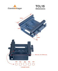 4x Contestage TCL15 Zeltklemme Kader Beam Mount M10 M12 Hängehalterung Festzelt