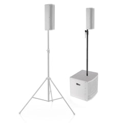 dB Technologies ES503 White DJ Event Package inc Denon SCLIVE4 White