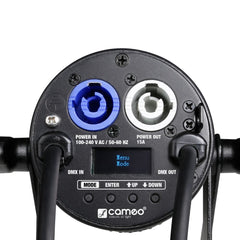 Spot compact Cameo Q-SPOT 15 RGBW avec LED RGBW 15 W en noir