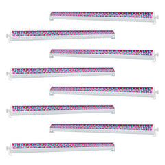 8x Equinox LED RGB White Power Batten Batten Bar Uplighter Wall Washer DMX Disco DJ