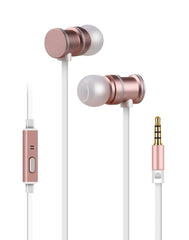 av:link Metallische magnetische Stereo-Ohrhörer – Rose