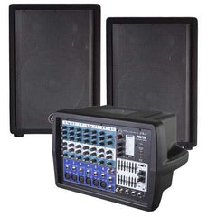 Wharfedale Pro PMX 700 SYSTEM 2000W PA avec table de mixage, haut-parleurs et microphone