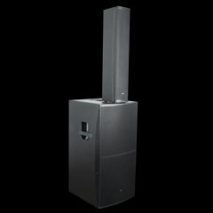 2x DAP Frigga Single Active Column PA System 2000w - Black Inc Covers