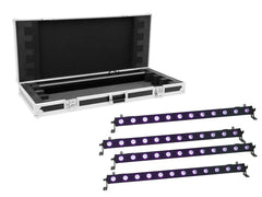 Eurolite Set 4X Led Bar-12 Uv Bar + Case