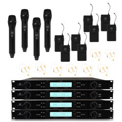 Intimidation Sonic Duo UHF 8 Way Wireless Headset & Handheld Microphone System CH38