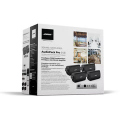 Bose AudioPack Pro S4B Bundle - Black, Background Music and Paging Solution
