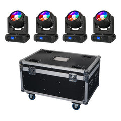 4x Elumen8 Evora 740ZP Zoom Wash Bundle inkl. Flightcase