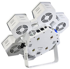 Citronic CosmoPAR-LE RGBW COB PAR Light White 7 x 40W LEDs with Retro Styling inc White Stand