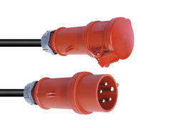 Rallonge Psso Cee 32A 5X6 10M Rouge