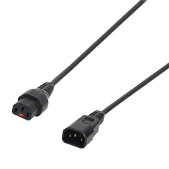 IEC LOCK 0.5m C14 IEC - C13 IEC Lock Cable PC1002