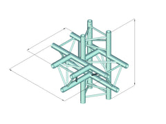 Alutruss Decolock Dq3-Pat51 5-Way Corner \/