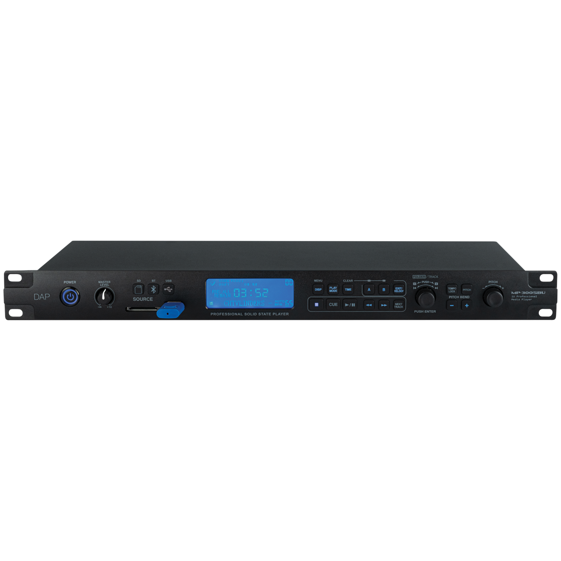Simply Mp DAP MP-300SBU Professional USB/SD/BT Media Player – Simply Sound and ...