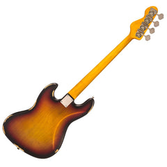 Vintage Vj74 Icon Fretless Bass - Distressed Sunburst