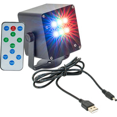 Ibiza TINYLED-RGB-STROBE Batterie de poche 6x 1W RGB LED Effet de lumière Effet stroboscopique