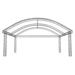Global Truss 8 x 6m Round Arch Stage Roof System (Standard F34)