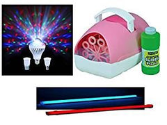 Sensory Lighting Kit - Colour Changing Tube, Bubble Machine and Moonbulb Light