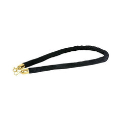 Showgear Velvet Rope, Black, Gold Hook