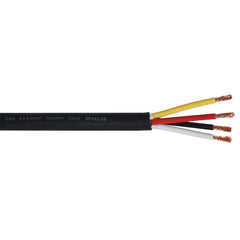 eLumen8 TOUR 4-adriges 4 x 4,0 mm2 Lautsprecherkabel SP4X4.0B, 100 m Trommelschwarz