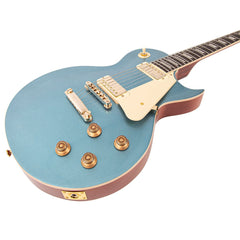 Vintage V100 Electric Guitar Mini Hb - Gun Hill Blue