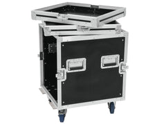 Roadinger Rack Profi Km 12U 55 cm mit Rollen