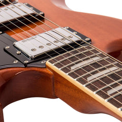 Vintage Vs6 Guitar- Natural Mahogany