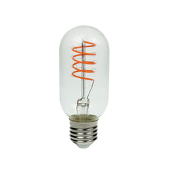 Prolite 4W LED T45 Funky Spiral Filament Lamp ES, Pink