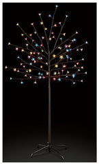 Éclairage de sapin de Noël cerisier LED multicolore de 1,5 m