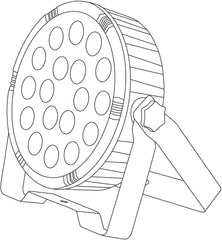 QTX High power PAR56 3-in-1 LED PAR can