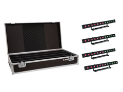 EUROLITE Set 4x LED PIX-12 HCL Barre + Mallette