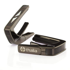 Thalia Gibson Black Chrome Finish Capo - Split Diamond