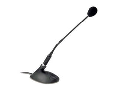 FBT Audio BF-T 5043L Cardioid Gooseneck Microphone and Base with Lamp Ring, 70Hz to 18KHz Frequency Response