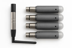 Thor Wireless DMX XLR Dongle Pack of 4 Receivers + 1 Transmitter Battery