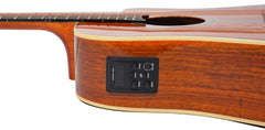 Chord Sundown Electro-Acoustic Western Guitar Dark Zebrano