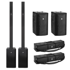 2x LD Systems MAUI® 11 G3 système de sonorisation colonne, noir avec sacs