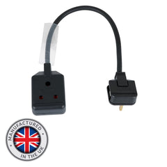 Câble adaptateur LEDJ 0,35 m 1,5 mm 13A mâle - 15A femelle
