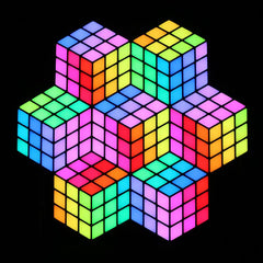 Panneau 3D LEDJ Rubix RVB