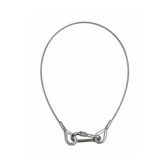 Showgear Sicherheitskabel 3 mm 0,60 Karabiner