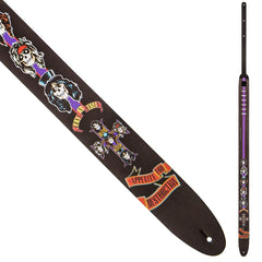 Perris 11008 2.5" Guns And Roses Appetite For Destruction Leather Guitar Strap