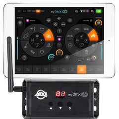ADJ MYDMX GO iPad DMX Lighting Software Tablet Controlled Wireless DJ Disco Controller