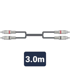 Chord Classic Twin RCA to Twin RCA Lead 3m