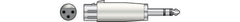 qtx-Adapter XLR-Buchse – 6,3-mm-Stereo-Klinkenstecker