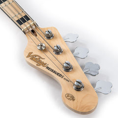 Vintage Vj74 Bass - Maple Board - Natural Ash Body