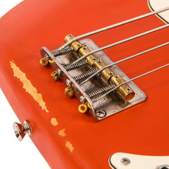 Vintage V4 Bass Icon - Distressed Firenza Red