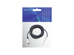 Omnitronic Adapterkabel XLR(M)/Klinke Mono 10M Schwarz