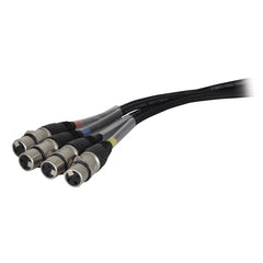 LEDJ EtherCON auf DMX Multicore-Adapter, 3-polige XLR-Buchsen