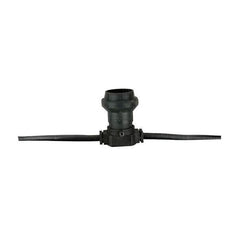 Showtec Belt light E27, 10m, Black cable IP44, 10 Sockets