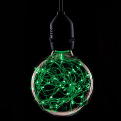Lampe Prolite 1,7 W LED G95 ES Poly Star en polycarbonate, vert