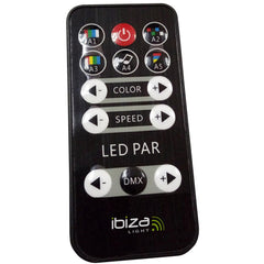 Ibiza Light PAR-MINI-RGB3 LED PAR CAN 12 x 3 W 3-in-1 RGB inkl. Remote-Scheinwerfer