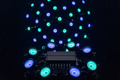 Showtec Titan Strobe FLEX FX, Set of 8x 100 W LED Strobes + Controller