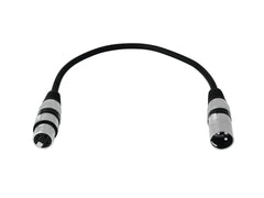 Omnitronic XLR-Kabel 3Pin 0,2M Schwarz